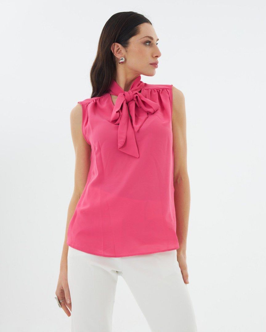 Fronce on Shoulder Blouse