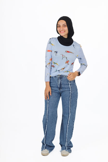 cowboy jeans pants highwaist