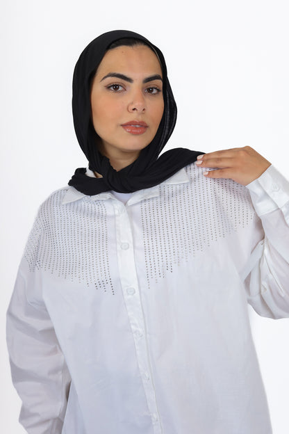 LONG SHIRT PANDRA WITH diamonds