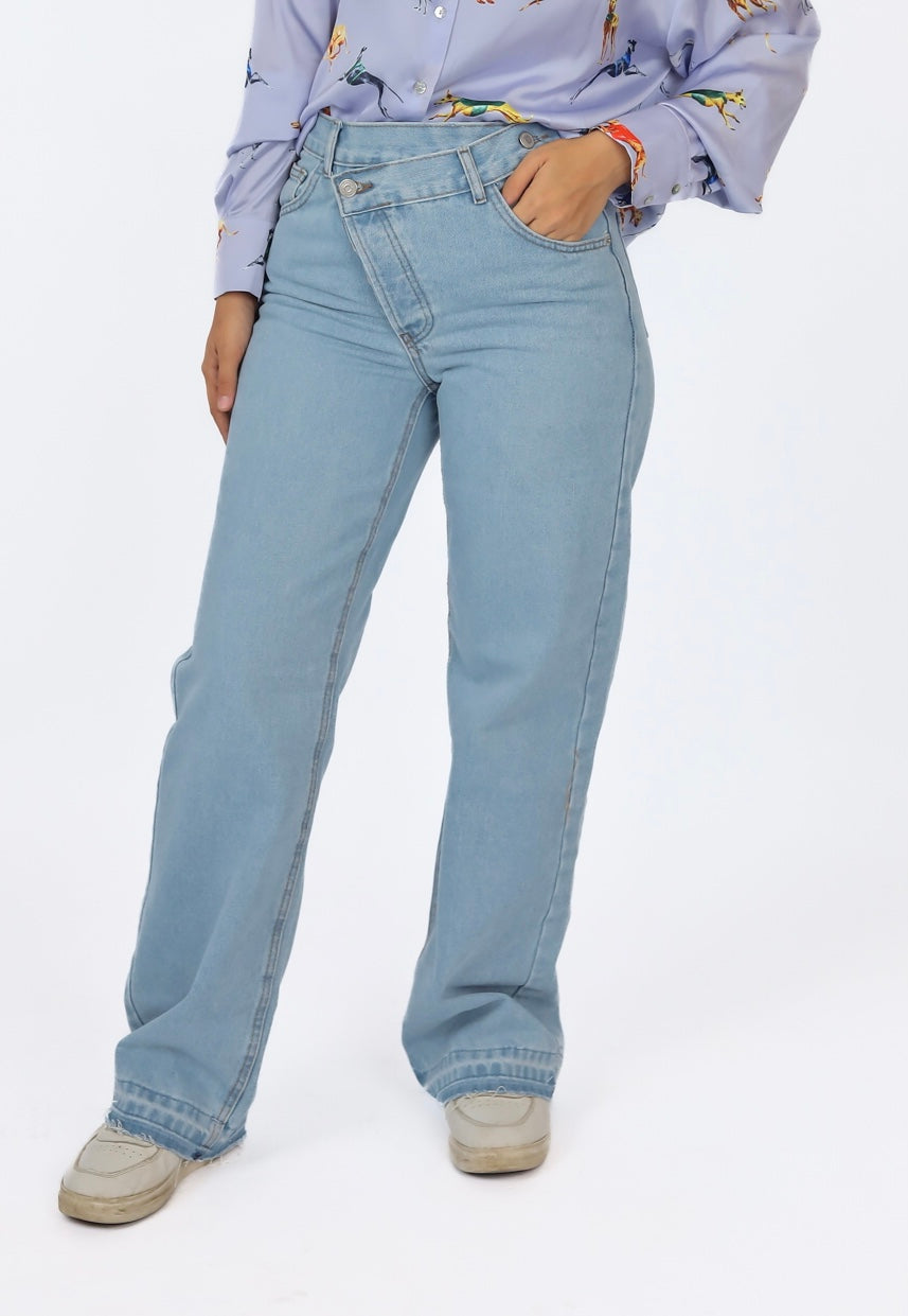 Side jeans pants