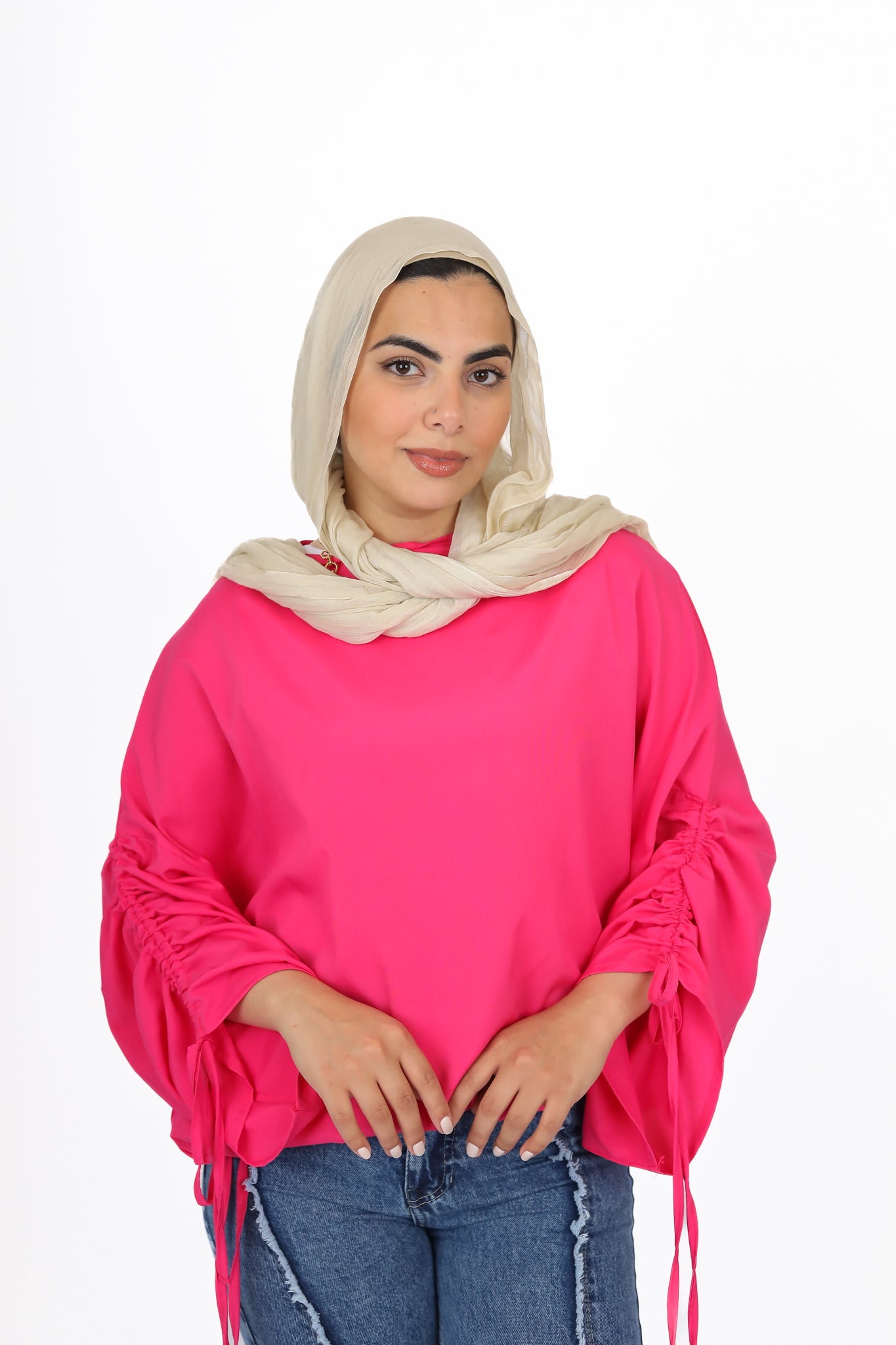 SUMMER SOFT BLOUSE WITH elastic ends